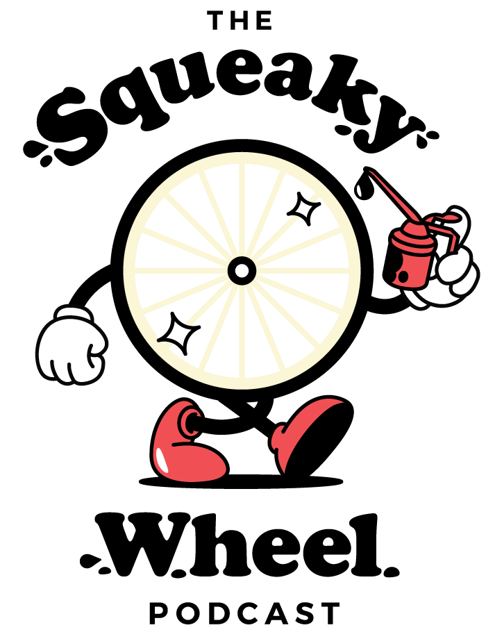 The Squeaky Wheel Podcast - Full logo